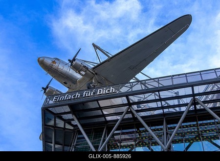 Sultana bomber on the roof of the Museum of Technology, Berlin, Germany-stock-foto