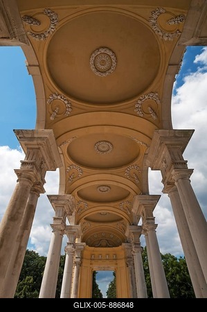 The Gloriette Aracde, Schönbrunn Palace, Schönbrunn, Vienna, Austria-stock-foto
