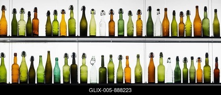 Beer bottles-stock-foto