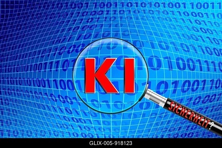 Symbolic image, AI Artificial Intelligence, cyber warfare, cyber security, cyber attacks worldwide, computer crime, digital IT attacks, economy, energy industry, nuclear power plants, society, hackers, data theft, espionage, malware, phishing attacks, spoofing, passwords, DDOS attacks, competition, secret services, organised crime, manipulation, Germany-stock-foto
