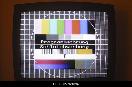 Covert advertising on TV-stock-foto