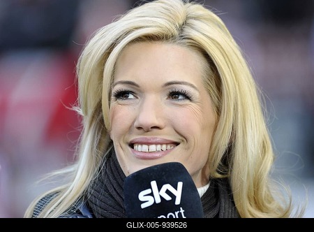 Presenter Jessica KASTROP, SKY TV-stock-foto