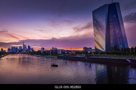 European Central Bank ECB, Main Building, Head Office, Sonnemannstraße, Ostend, Main, Frankfurt am Main, Hesse, Germany-stock-foto