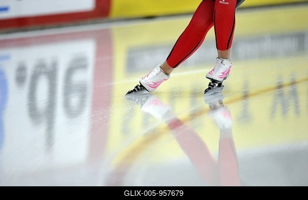 Detail, Essent ISU World Speedskating Championships 2011, Inzell Skating Stadium, Upper Bavaria, Germany, Europe-stock-foto