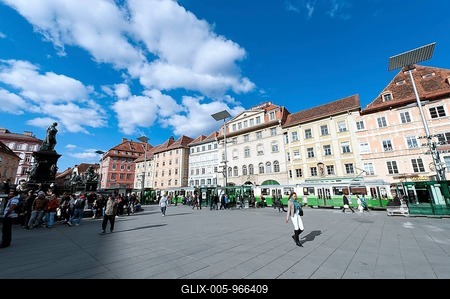Hauptplatz square, Graz, Styria, Austria, Europe-stock-foto