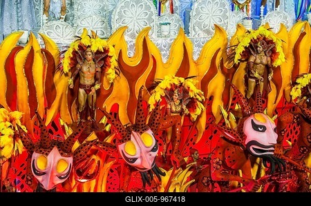 Samba Parade, Rio Carnival, Rio de Janeiro, Brazil-stock-foto