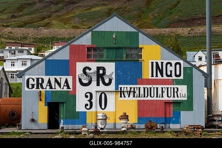 Herring Museum, Siglufjörður, Norðurland eystra, Iceland-stock-foto