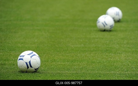 Footballs-stock-foto