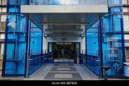 Entrance to the ZMK, Centre for Dental, Oral and Maxillofacial Medicine, Dental Clinic, University Hospital Münster, UKM, Münster, Westphalia, North Rhine-Westphalia, Germany-stock-foto
