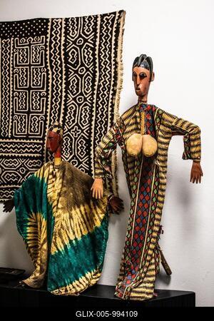 Puppet from Mali, Puppet Theatre, Museo internazionale delle marionette Antonio Pasqualino, Unesco Masterpiece of the Oral and Intangible Heritage of Humanity, Palermo, Sicily, Palermo, Sicily, Italy-stock-foto