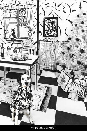 (Black and) White Christmas-stock-foto