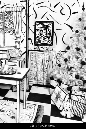 (Black and) White Christmas-stock-foto