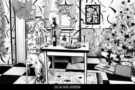 (Black and) White Christmas-stock-foto