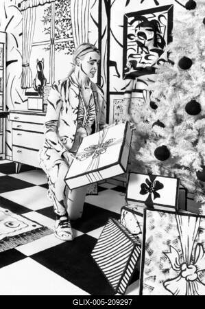 (Black and) White Christmas-stock-foto