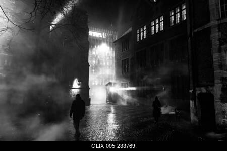 Bremen, Lichter der City,  beeindruckende Lichtprojektionen und Videoinszenierungen. Unter dem Motto ?Vier Jahreszeiten? (Vivaldi)-stock-foto