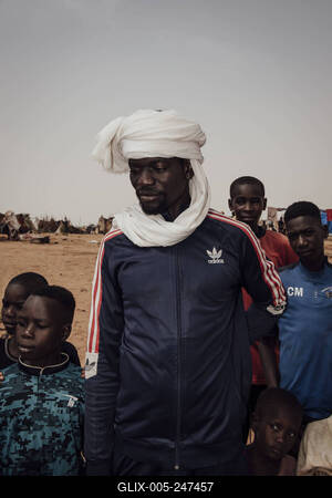  Sudanese refugees in Chad - 19/06/2024 - chad / ? Adre ? - Abdourahmane, 30, a former Sudanese soldier, fled the war a-stock-foto