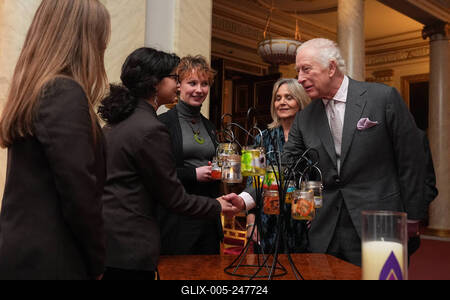 King Charles at Holocaust Memorial Day reception-stock-foto