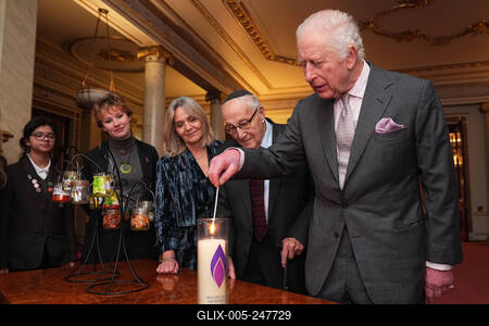 King Charles at Holocaust Memorial Day reception-stock-foto