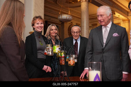 King Charles at Holocaust Memorial Day reception-stock-foto