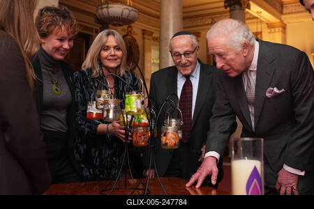 King Charles at Holocaust Memorial Day reception-stock-foto