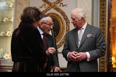 King Charles at Holocaust Memorial Day reception-stock-foto