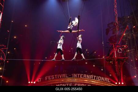 2 eme Spectacle de sélection du 47eme Festival International du cirque de Monte Carlo-stock-foto