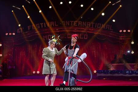2 eme Spectacle de sélection du 47eme Festival International du cirque de Monte Carlo-stock-foto