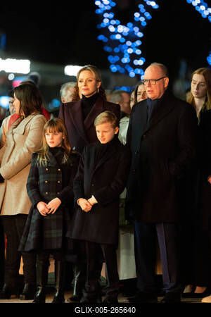 Sainte-Devote a Monaco: embrasement de la barque-stock-foto