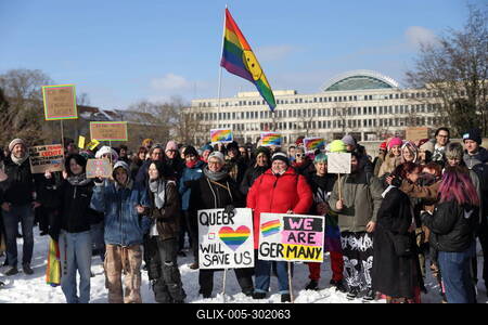 Winter-CSD in Potsdam-stock-foto