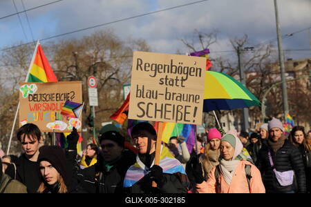 Winter-CSD in Potsdam-stock-foto