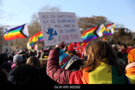 Winter-CSD in Potsdam-stock-foto