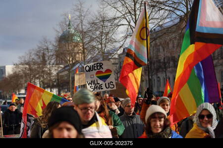 Winter-CSD in Potsdam-stock-foto