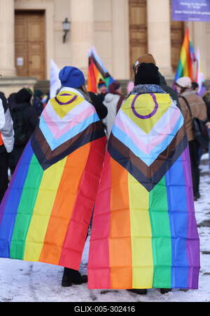 Winter-CSD in Potsdam-stock-foto