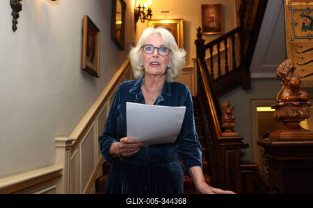 King Charles and  Queen Camilla at Clarence House reception-stock-foto