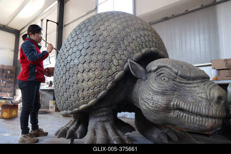 Paleontological Restoration Production in Binzhou-stock-foto