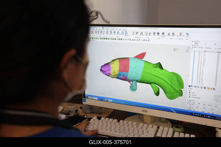 Paleontological Restoration Production in Binzhou-stock-foto