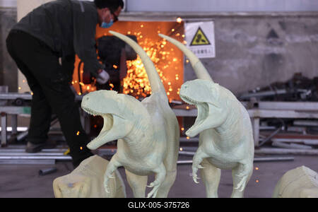 Paleontological Restoration Production in Binzhou-stock-foto
