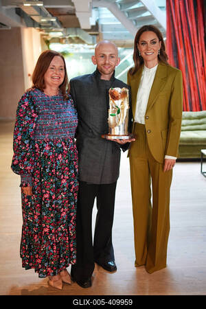 Kate Middleton at the British Fashion Council in London-stock-foto