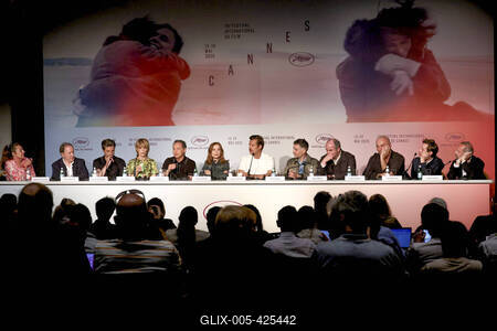 78eme Festival International du Film de Cannes. Conference de presse du film La Femme La Plus Riche Du Monde. VOISIN-stock-foto