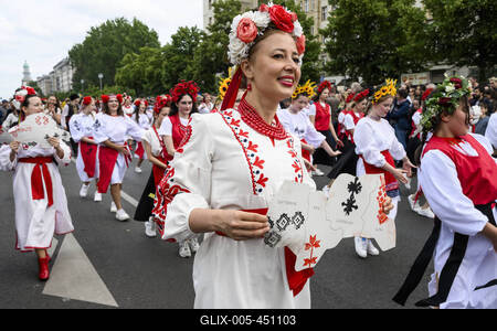 Karneval der Kulturen in Berlin-stock-foto