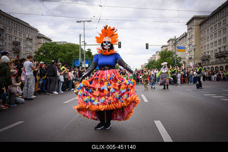 Berlin, Eindr?cke vom Karneval der Kulturen-stock-foto