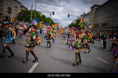 Berlin, Eindr?cke vom Karneval der Kulturen-stock-foto