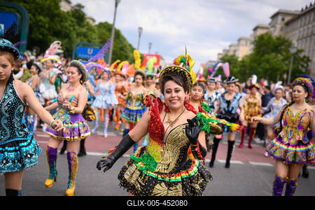 Berlin, Eindr?cke vom Karneval der Kulturen-stock-foto