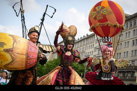 Berlin, Eindr?cke vom Karneval der Kulturen-stock-foto