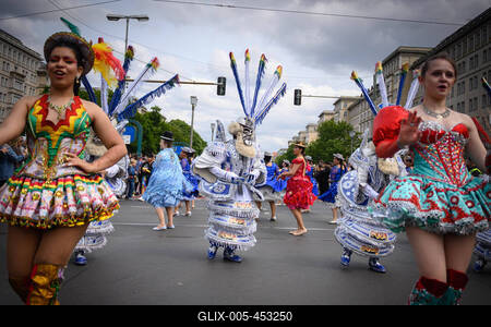 Berlin, Eindr?cke vom Karneval der Kulturen-stock-foto