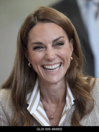 Kate Middleton in Colchester-stock-foto