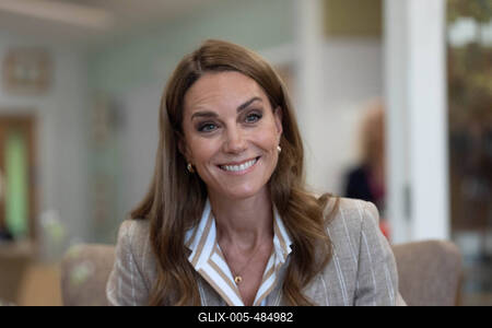 Kate Middleton in Colchester-stock-foto