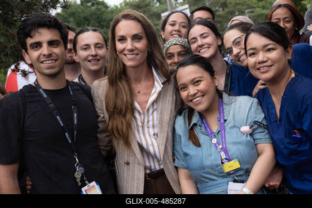 Kate Middleton in Colchester-stock-foto