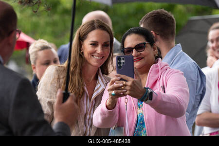 Kate Middleton in Colchester-stock-foto