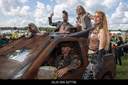 Wacken 2025 Fans trotzem dem angesagten Regen-stock-foto